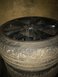 4 mags and tires BMW X6 black 20 inch