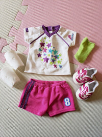 American girl doll Soccer Team Outfit "retired"