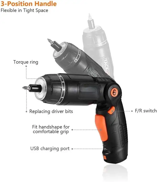 ✨❤️ CORDLESS SCREWDRIVER SET by TACKLIFE436100376896491523