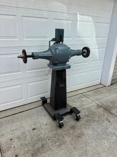 Vintage industrial grinder, View more