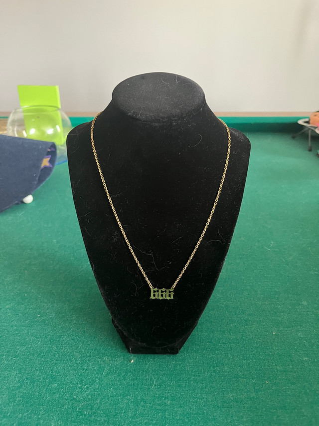 Gold 666 necklace in Jewellery & Watches in Oshawa / Durham Region - Image 2