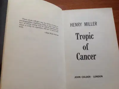 Vintage book ,Tropic of Cancer by Henry Miller,  original John C, View more