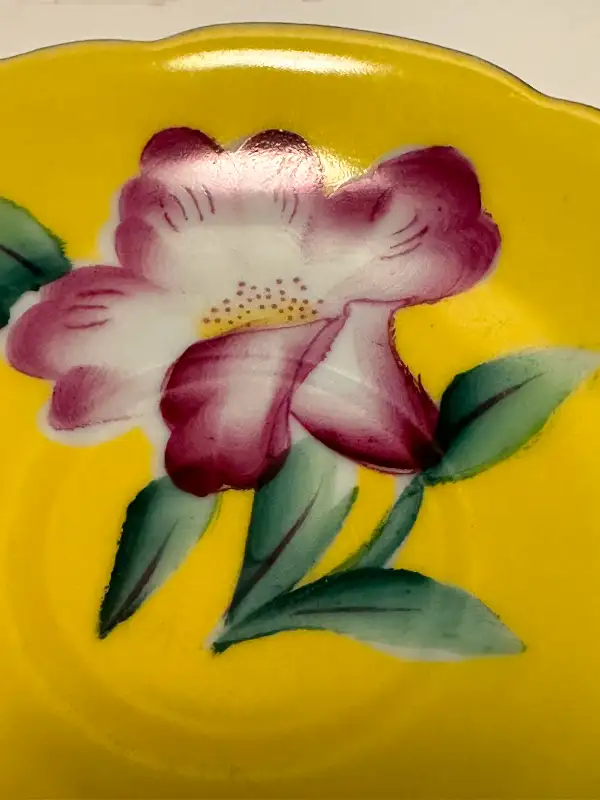 PEARLIZED TEA CUP AND SAUCER VINTAGE ANTIQUE JAPAN JAPANESE62863270030467122