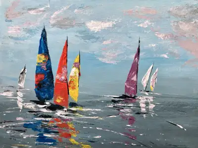 Acrylic paintings on canvas panel 12x16”, hand painted in Feb 2025 Not framed Buy one or multiple Pr...