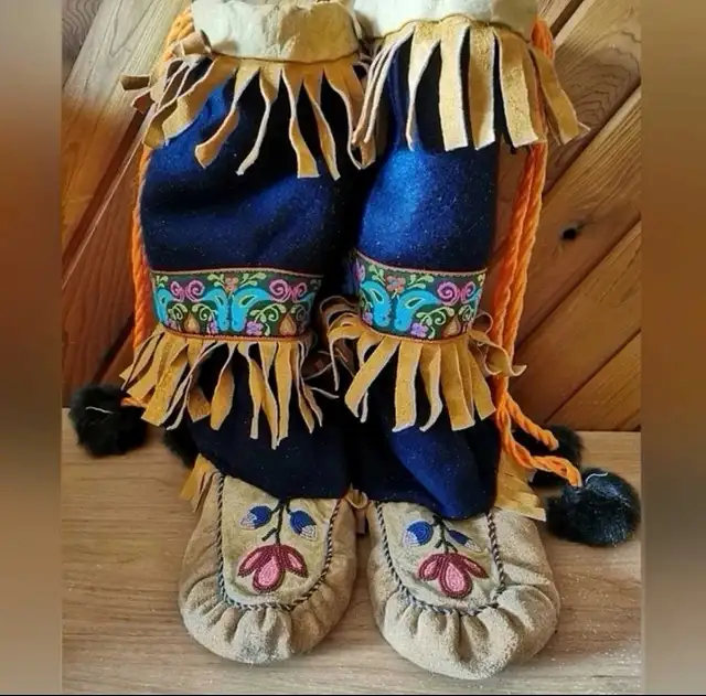 Vintage Beaded Moccasins