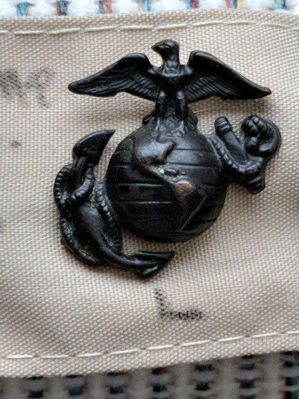 USMC Left and Right Eagle, Globe & Anchor Hat or Lapel Pins in Arts & Collectibles in Stratford