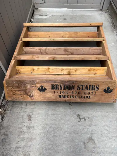 Pressure Treated Wooden 3 Step Stairs, View more