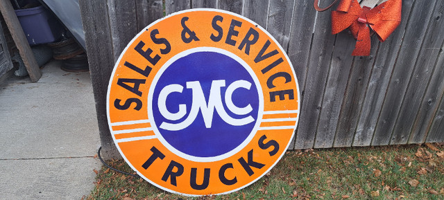 GMC TRUCKS PORCELAIN SIGN in Other in Cambridge