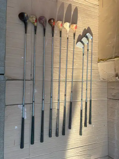Antique Wooden Head Golf Clubs (Left Handed), View more