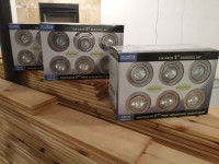 Brand New Catalina Brushed Steel 3-in Pot Light / Ceiling Lights