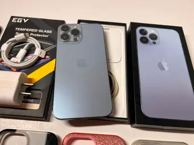 iPhone 13 Pro Max - 128GB | 10/10 Condition | 8 Cases Included, View more