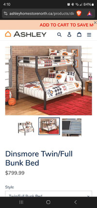 Dinsmore twin/full bunk bed