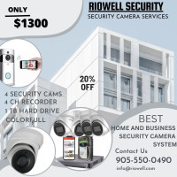 HIGH QUALITY SECURITY CAMERAS AVAILABLE FOR  INSTALLATION & SALE