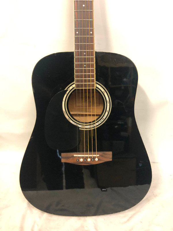 Jay Turser JJ45BK 6 String Acoustic Guitar with Basswood body dans Autre  à Ville de Montréal - Image 2