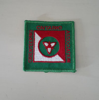 Vintage Ontario Orienteering Association embroidered patch badge