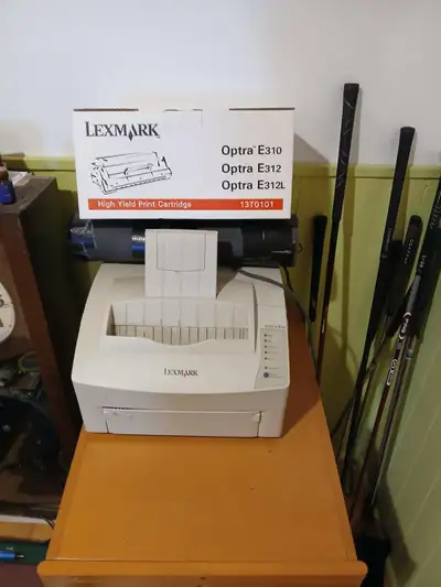 Lexmark Optra E312  printer and cartridge, View more