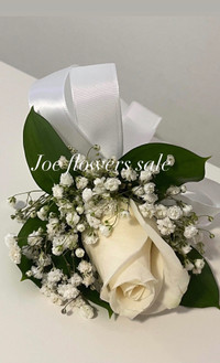 Boutonnière or corsage wedding flowers or prom