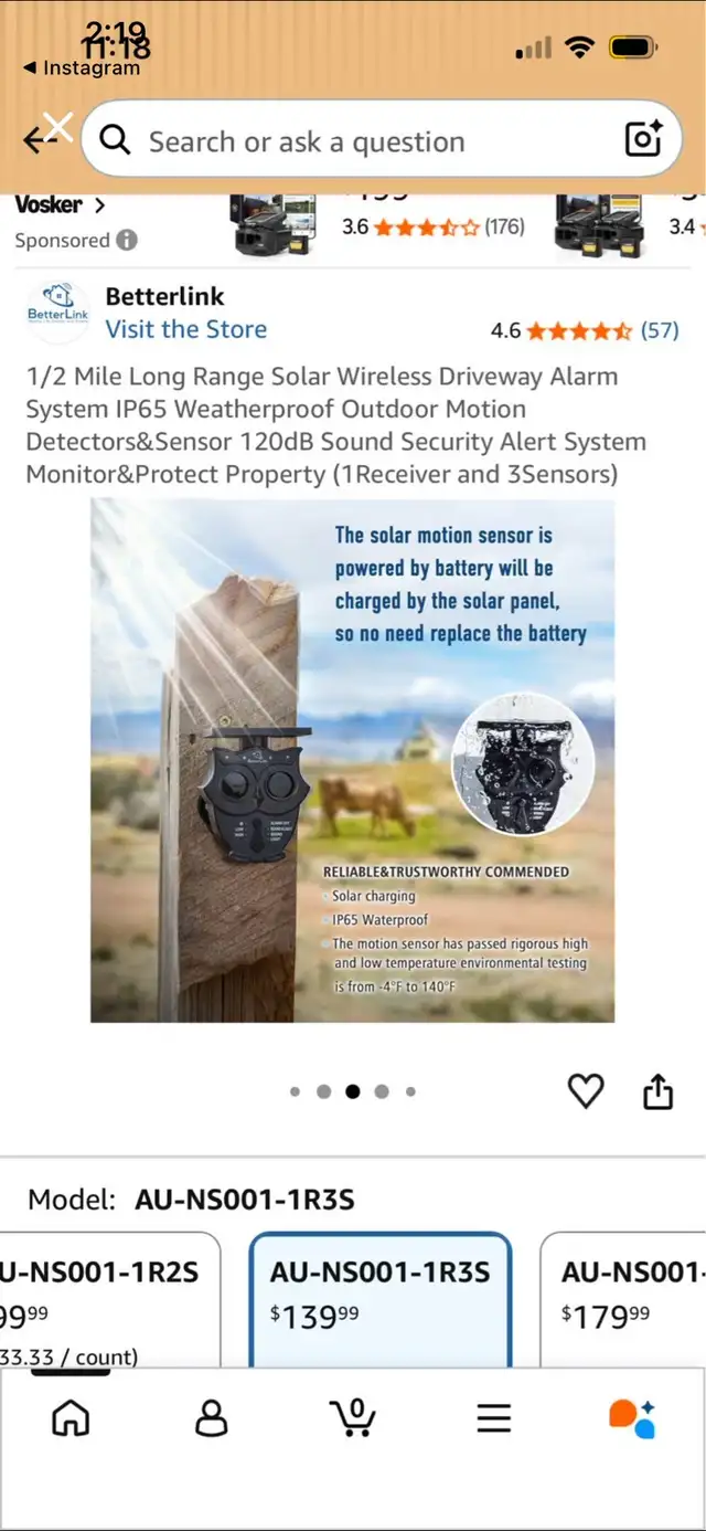 Betterlink Solar Wireless Driveway Alarm System590539145820262402