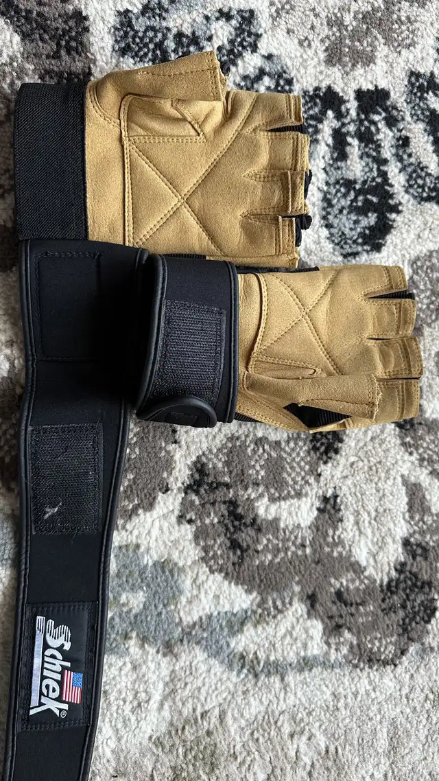 Schiek 540 Platinum Lifting Gloves w/ Wrist Wraps – Size (Large) in Exercise Equipment in Prince Albert - Image 3