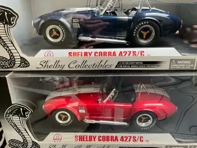 You are looking at two SHELBY COLLECTIBLES ONE RED ONE BLUE SHELBY COBRA 427 S/C $100.00 each you pi...