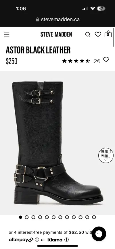Steve Madden Leather Biker Boots, View more