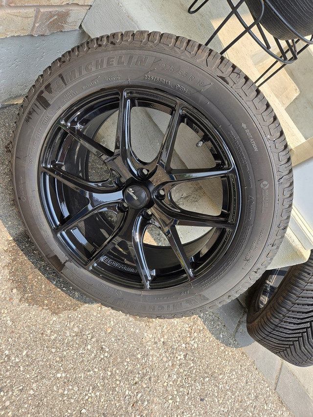 18" Wheels with Cross Climate 2 225/55/18 Tires in Tires & Rims in Kitchener / Waterloo - Image 2