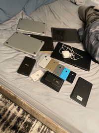 2 MacBooks and iPhones for parts 