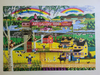 Casse-tête 1000 mcx. Art Gallery - Village coloré