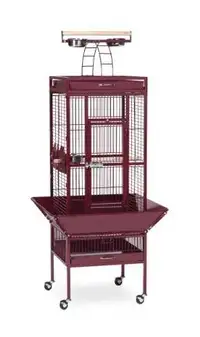 Prevue Hendryx burgundy bird cage 