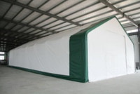 New Double Trussed Peak Storage Shelter 50'x100'x23' (450g PVC)