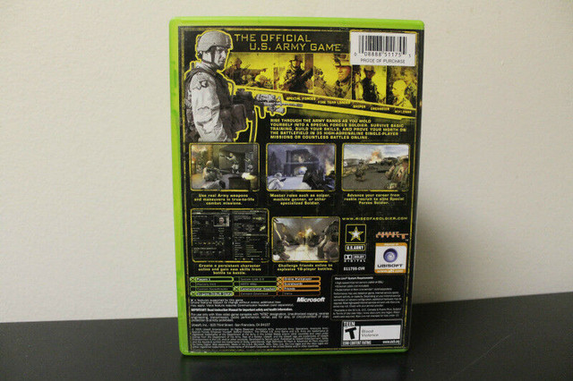 America's Army: Rise of a Soldier (Xbox game) in Older Generation in Charlottetown - Image 2