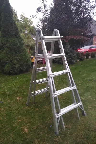 21 ft adjustable telescoping step ladder extension ladder, View more