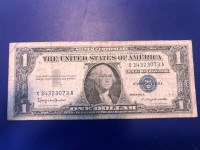 1957 b Silver Star USA dollar bill