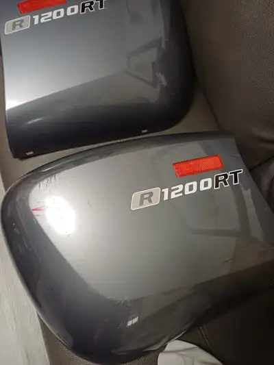 Have a set of saddle bag covers that need a new home. Scratched but not broken or cracked. All tabs...