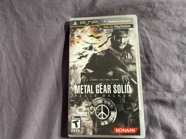 PSP Metal Gear Solid Peace Walker Complete Game in Sony PSP & Vita in Mississauga / Peel Region