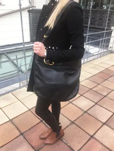 Gucci GG Black Pebble Leather Ride Shoulder Tote Bag -AUTHENTIC, View more