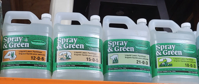 SPRAY & GREEN Liquid Lawn Fertilizer in Plants, Fertilizer & Soil in Gatineau
