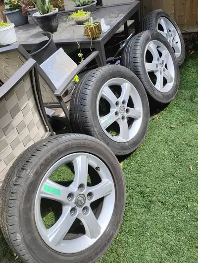 All season aluminum rims 205.55.R16.paid 1200