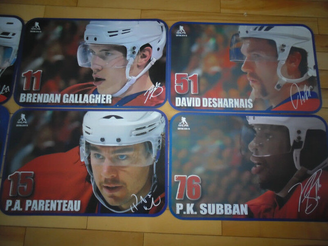 Set of Montreal Canadiens Placemats in Arts & Collectibles in Moncton - Image 2