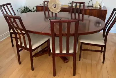 Skovby Dining Table with 6 Chairs, View more