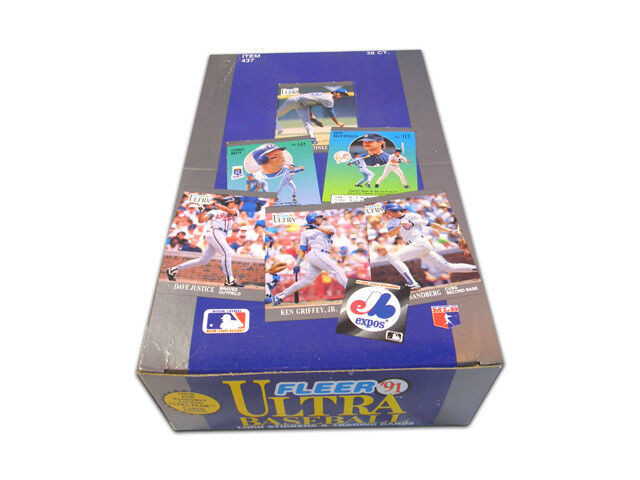 1991 FLEER ULTRA ... BASEBALL BOX + PACKS + 1992 ULTRA BOX ($40) in Arts & Collectibles in City of Halifax - Image 3