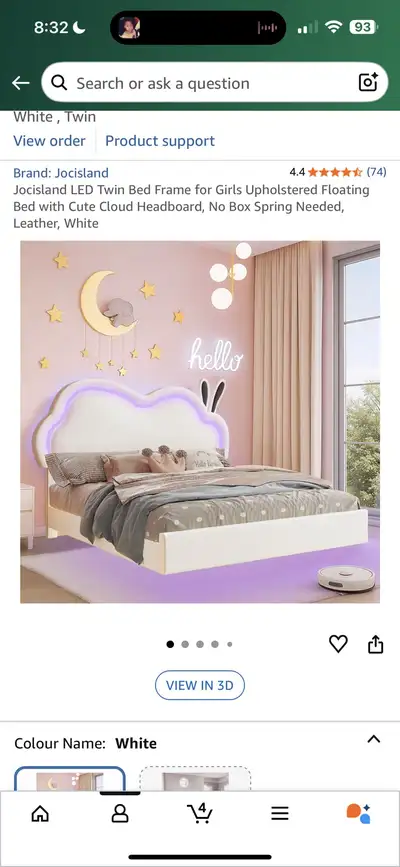 Twin Bedframe ans Mattress, View more