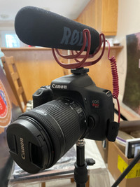 Canon REBEL T6i with boom