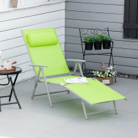 Heavy-duty Adjustable Folding Reclining Chair Outdoor Sun Lounge