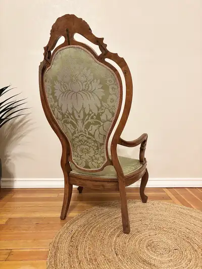 antique carved parlour chair, View more