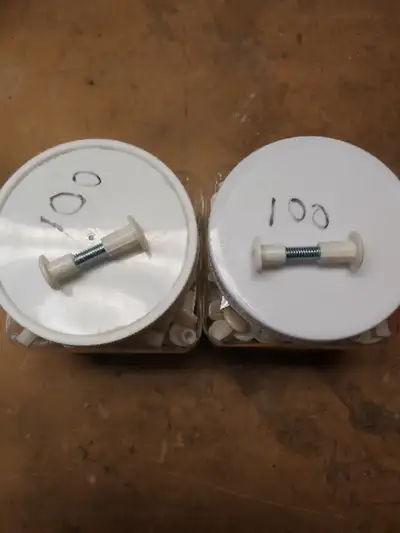 WHITE CABINET BOLT CONNECTORS, View more