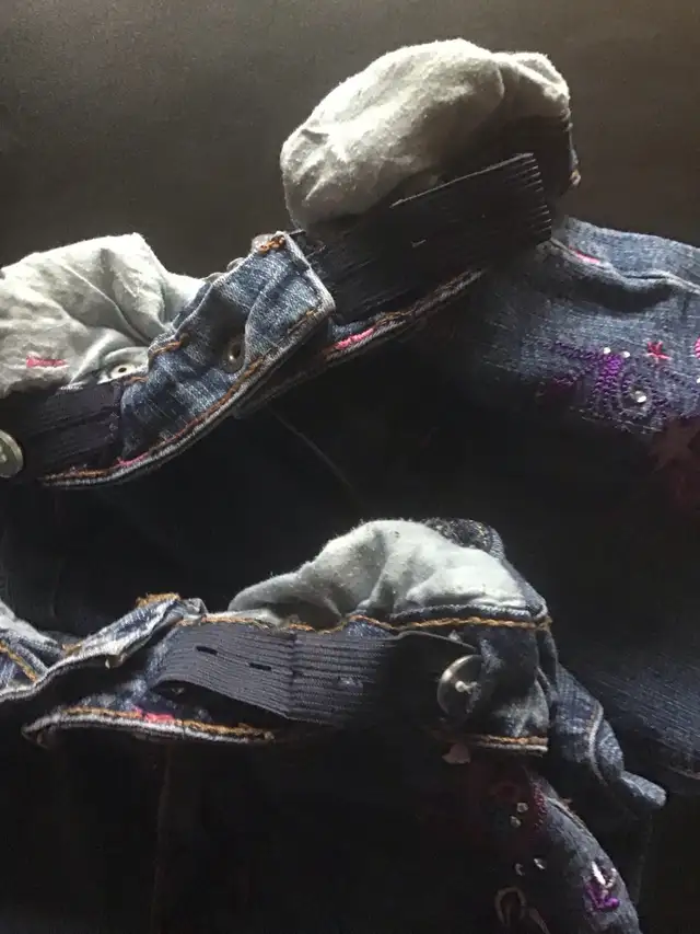 2 paires de jeans pour fillette ajustable, gr:7 in Kids & Youth in Longueuil / South Shore - Image 5
