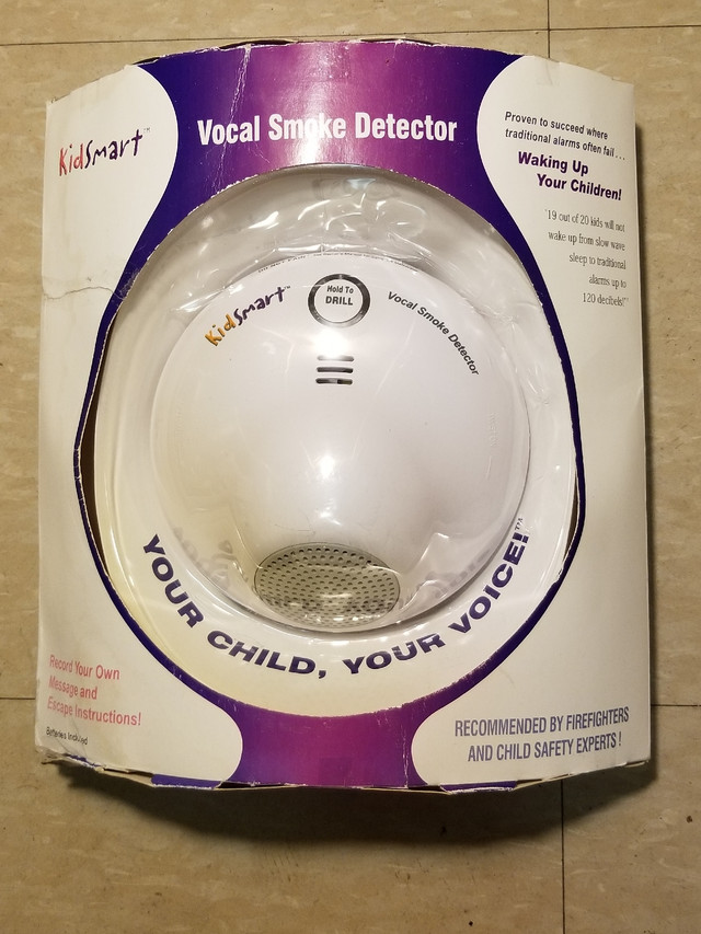 KidSmart Vocal Smoke Alarm Detector,Record your Custom Message in General Electronics in City of Toronto