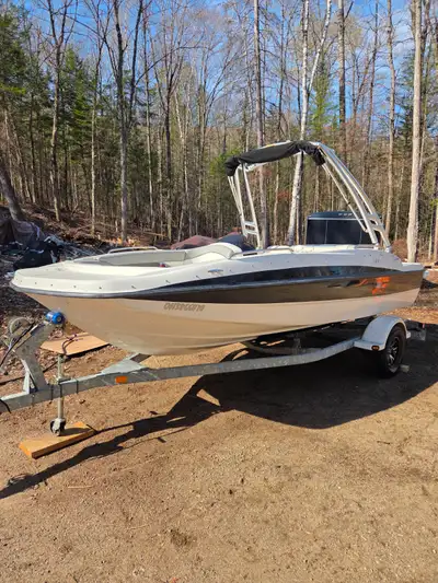 2012 Deck/Wake Boat. Great condition, comes with a galvanized trailer, bimini top, snap in carpets,...