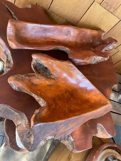 Teak Root Vessels for Display $100 Each, View more